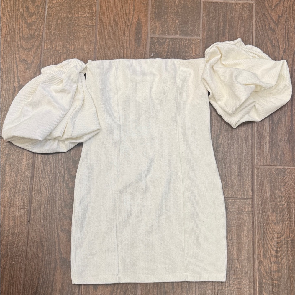 Free People Strapless Dress in Cream